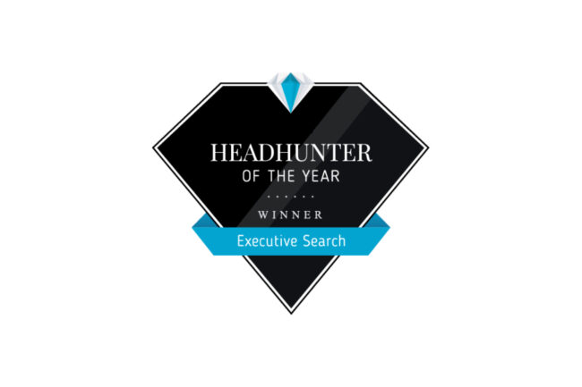 Auszeichnungen: Wir wurden mehrfach als Headhunter of the Year ausgezeichnet.
